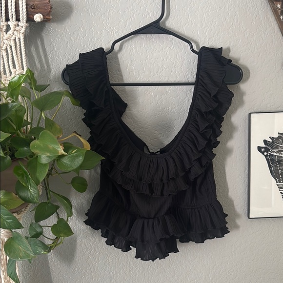 ASRT the Label Ruffle Tie-Front Top - Picture 4 of 6